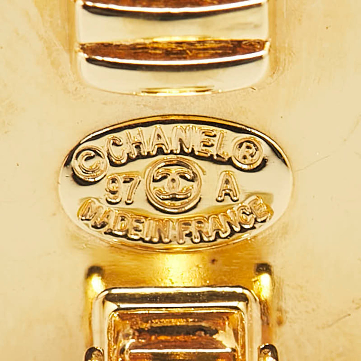 Chanel Gold Gold Plated Coco Mark