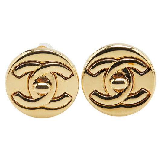 Chanel Gold Gold Plated Coco Mark