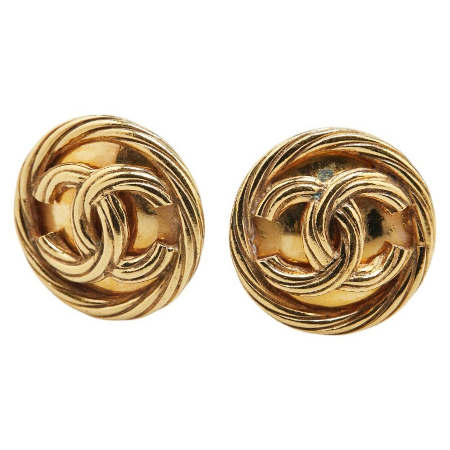 Chanel Gold Gold Plated Coco Mark