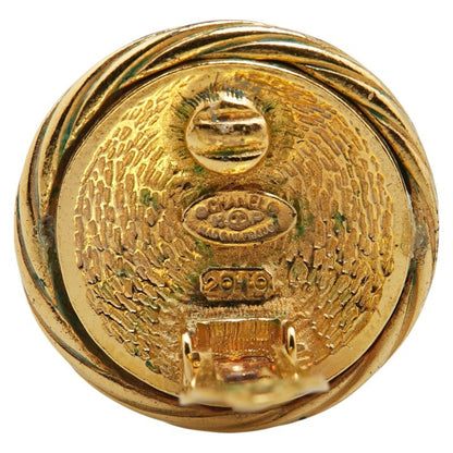 Chanel Gold Gold Plated Coco Mark