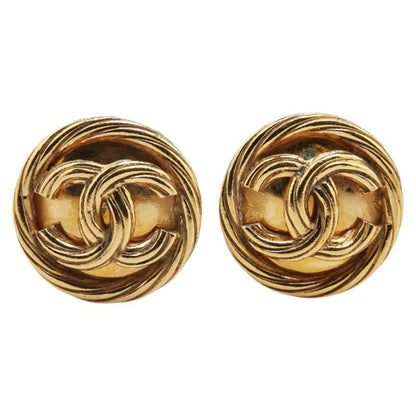 Chanel Gold Gold Plated Coco Mark