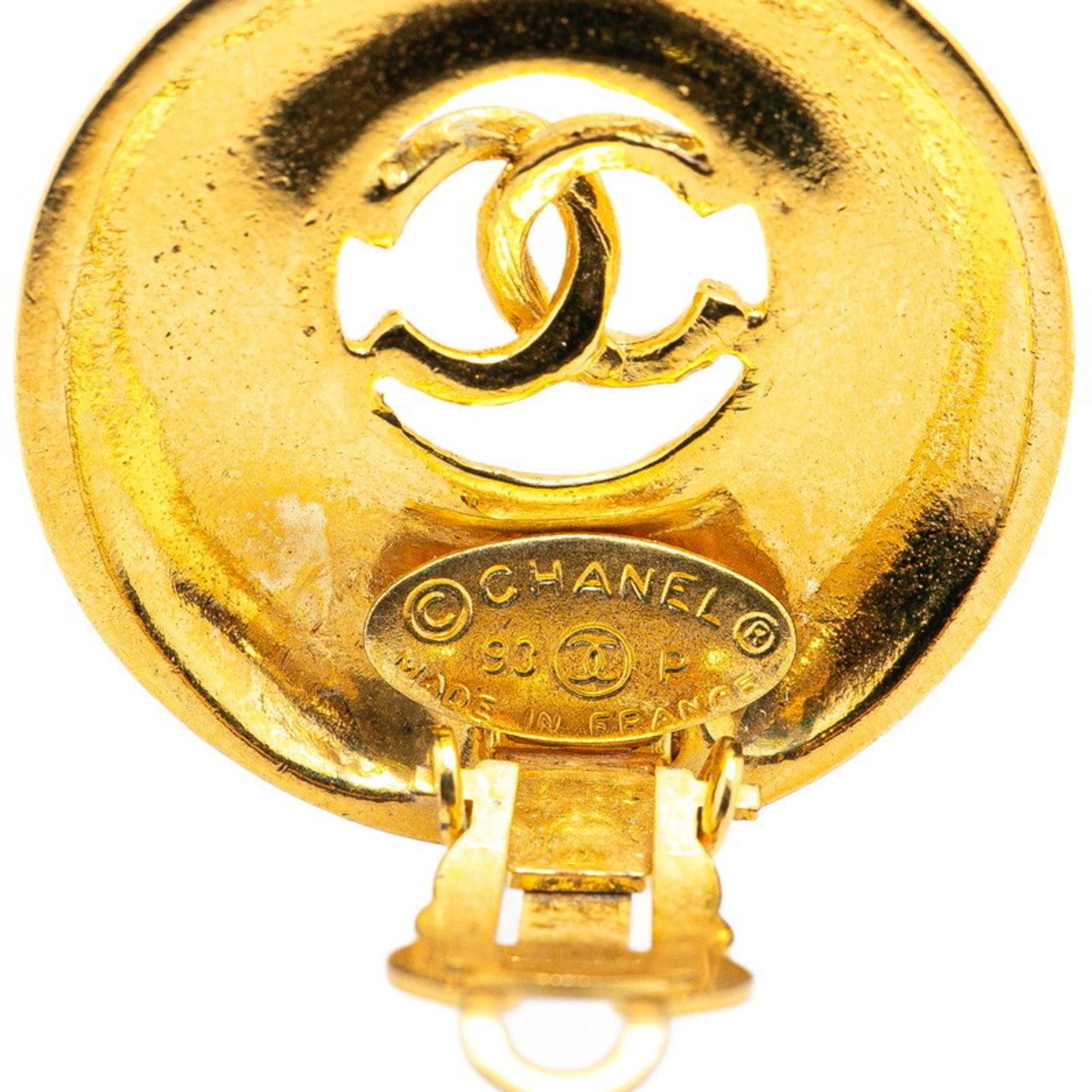 Chanel Gold Gold Plated Coco Mark
