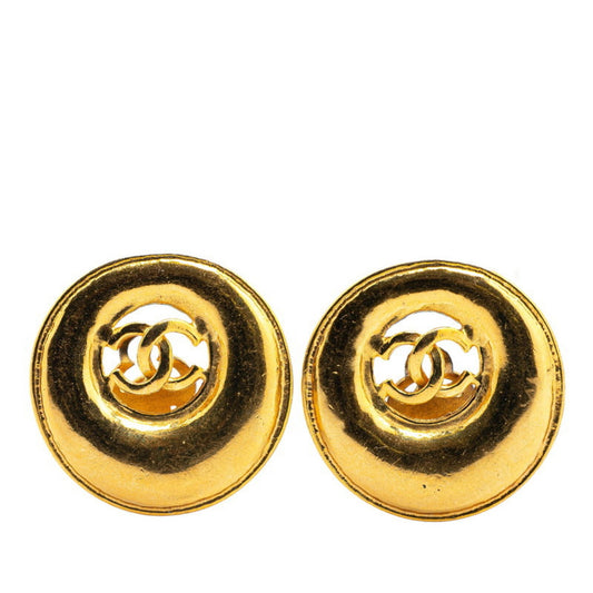 Chanel Gold Gold Plated Coco Mark
