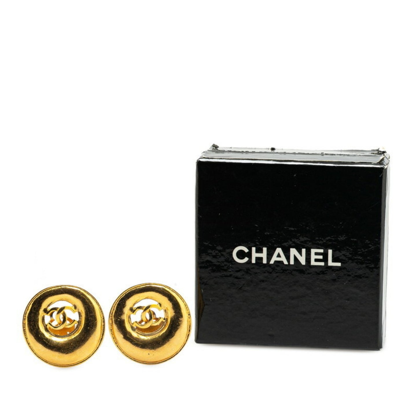Chanel Gold Gold Plated Coco Mark