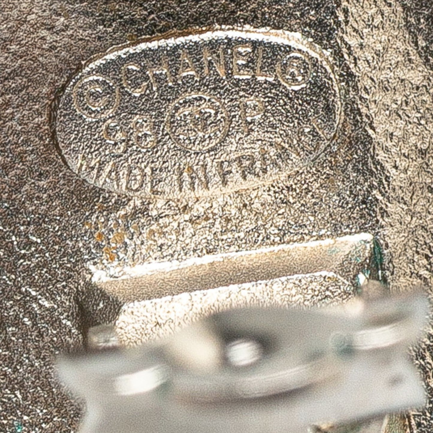 Chanel Silver Metal Coco Mark