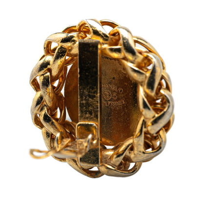 Chanel Gold Gold Plated Coco Mark