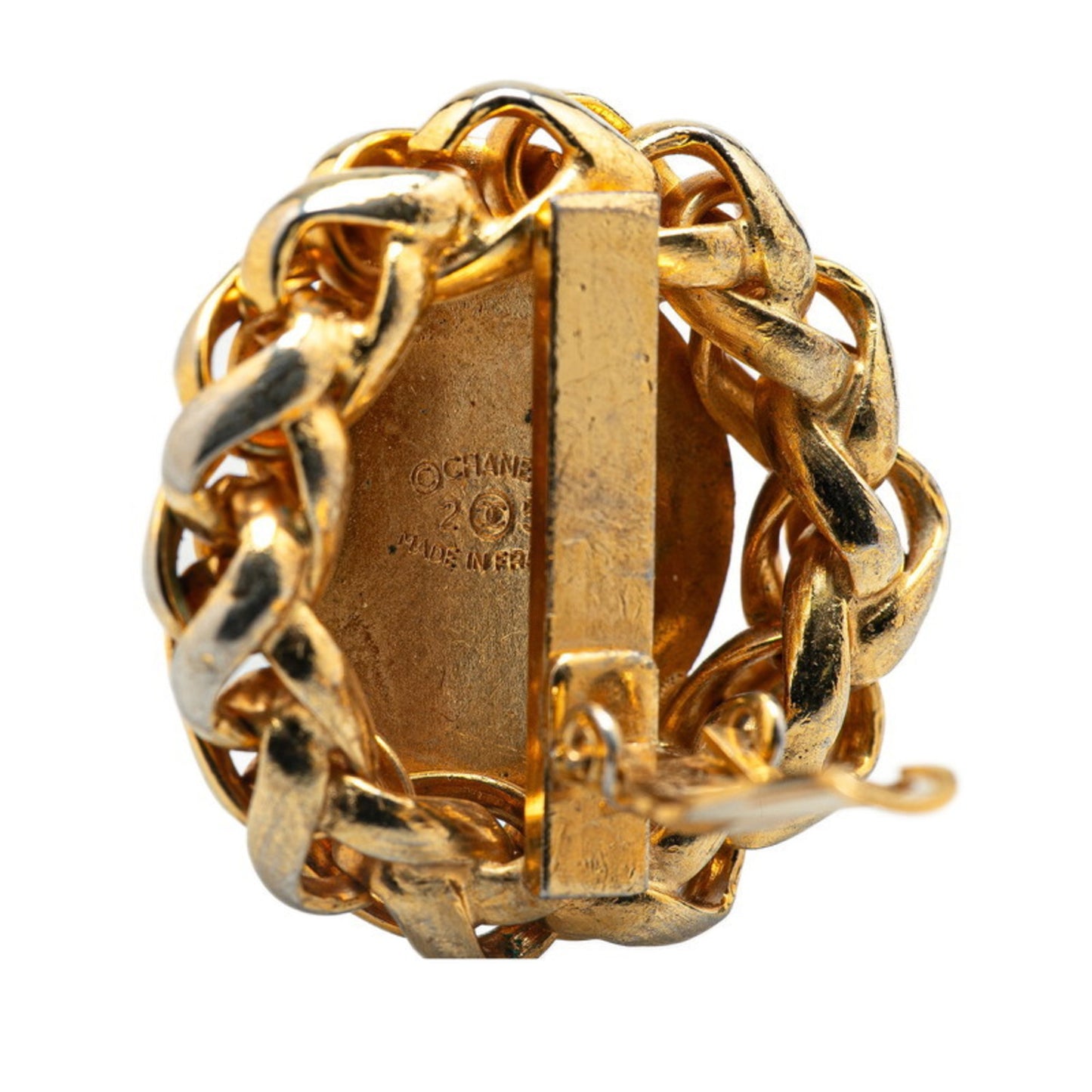 Chanel Gold Gold Plated Coco Mark