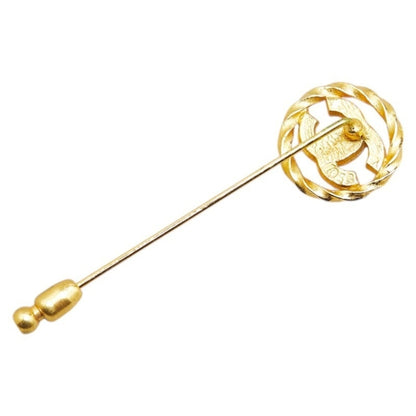 Chanel Gold Gold Plated Coco Mark