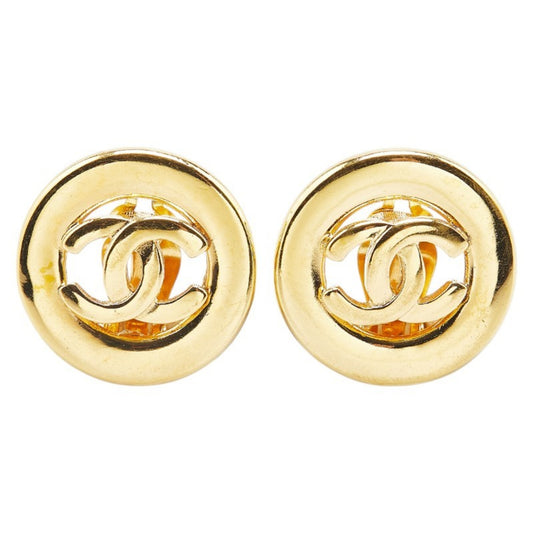 Chanel Gold Gold Plated Coco Mark
