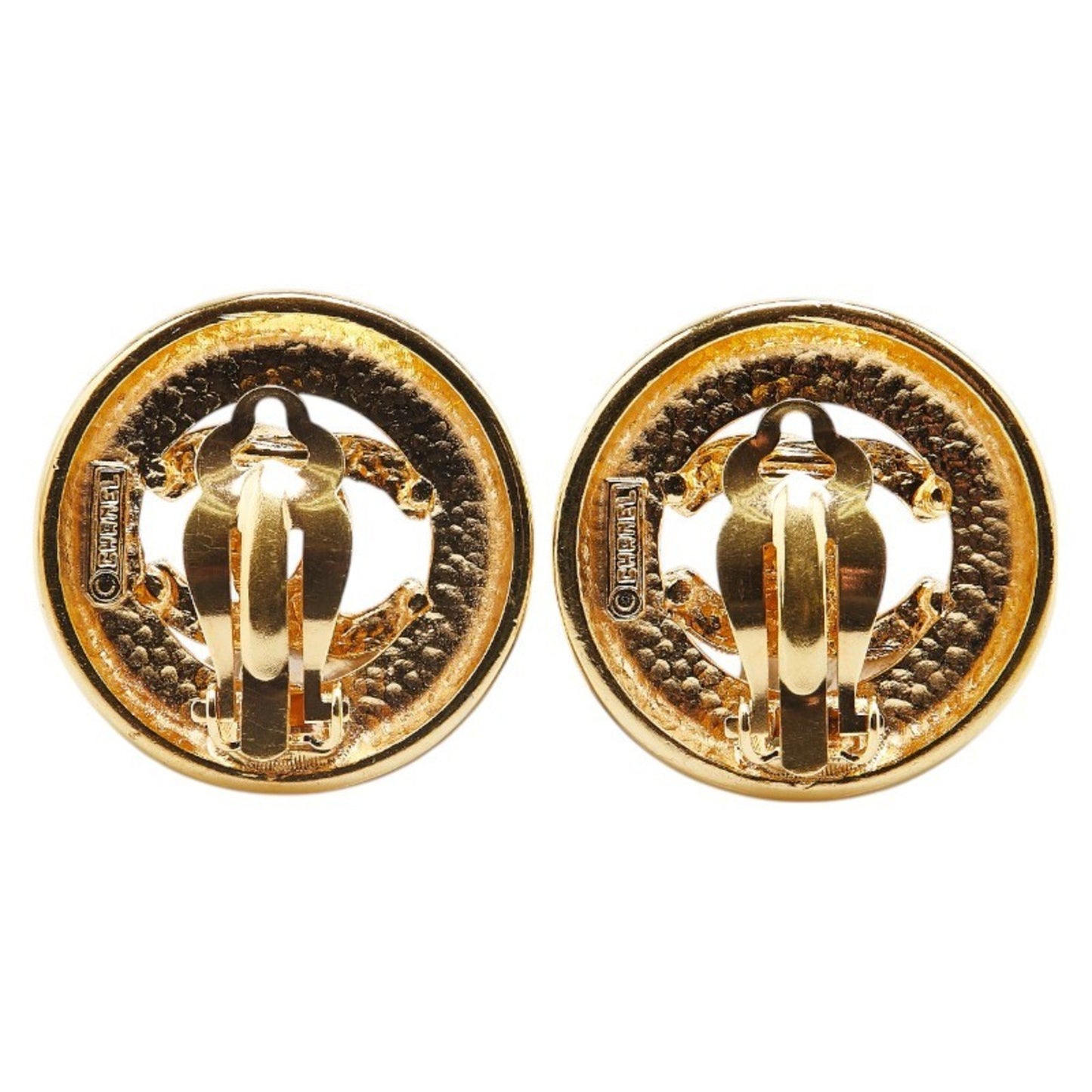 Chanel Gold Gold Plated Coco Mark