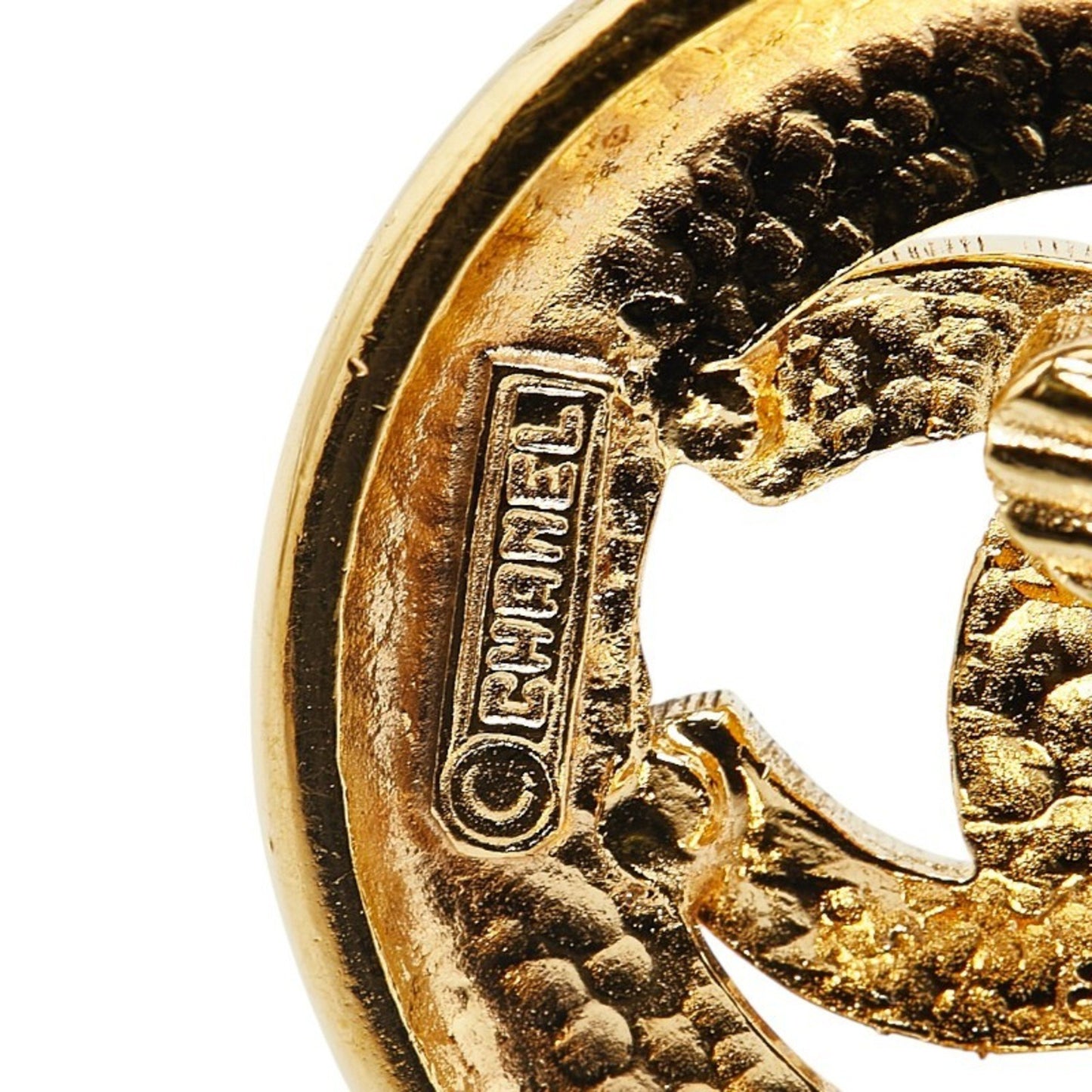 Chanel Gold Gold Plated Coco Mark