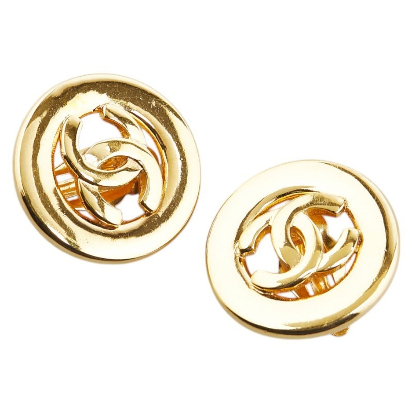 Chanel Gold Gold Plated Coco Mark