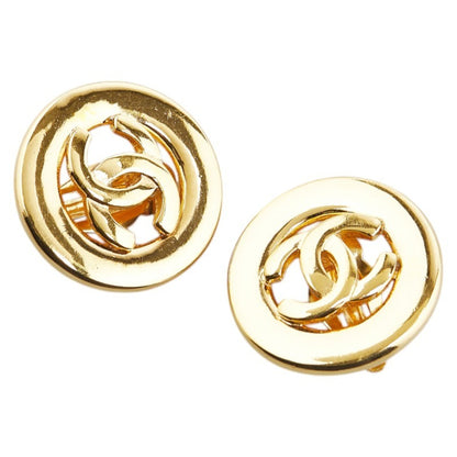 Chanel Gold Gold Plated Coco Mark