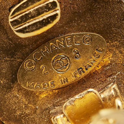 Chanel Gold Gold Plated Coco Mark