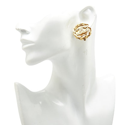 Chanel Gold Gold Plated Coco Mark