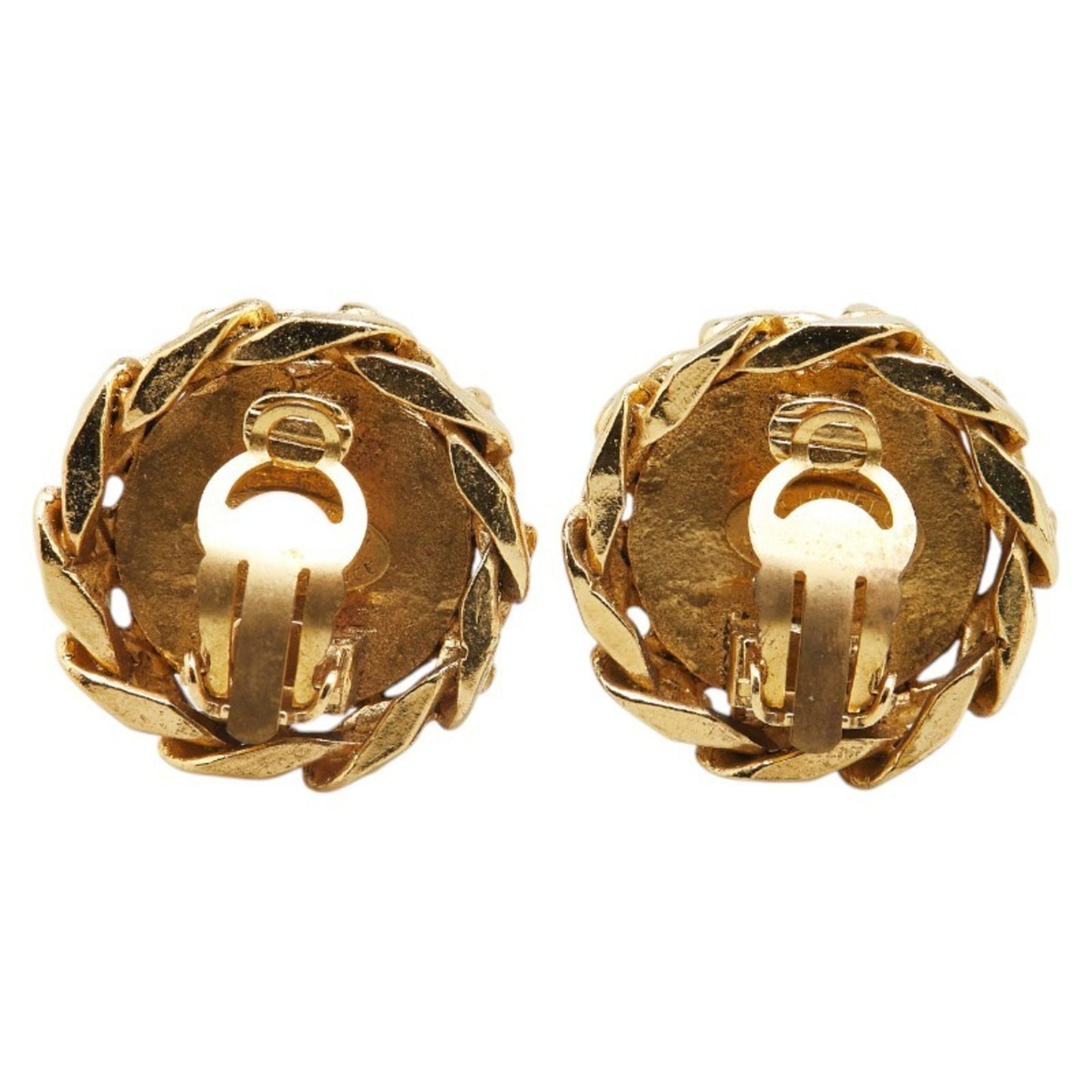 Chanel Gold Gold Plated Coco Mark