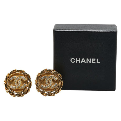 Chanel Gold Gold Plated Coco Mark