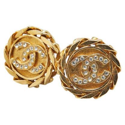 Chanel Gold Gold Plated Coco Mark