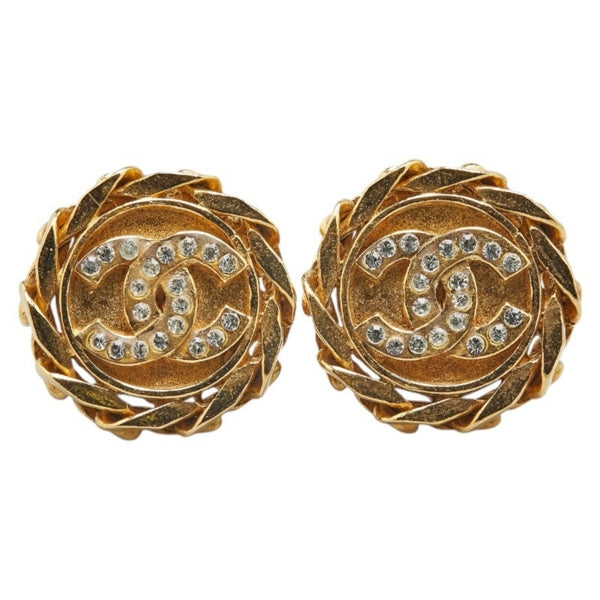 Chanel Gold Gold Plated Coco Mark