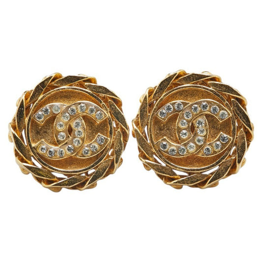 Chanel Gold Gold Plated Coco Mark