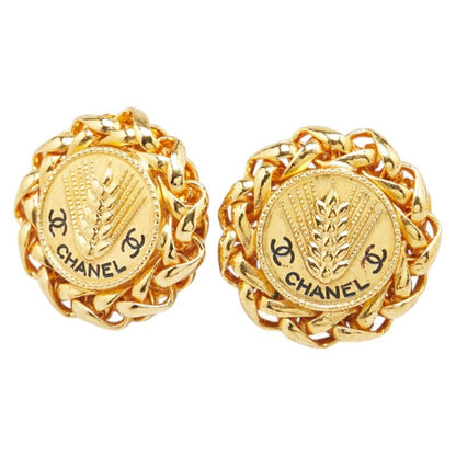 Chanel Gold Gold Plated Coco Mark