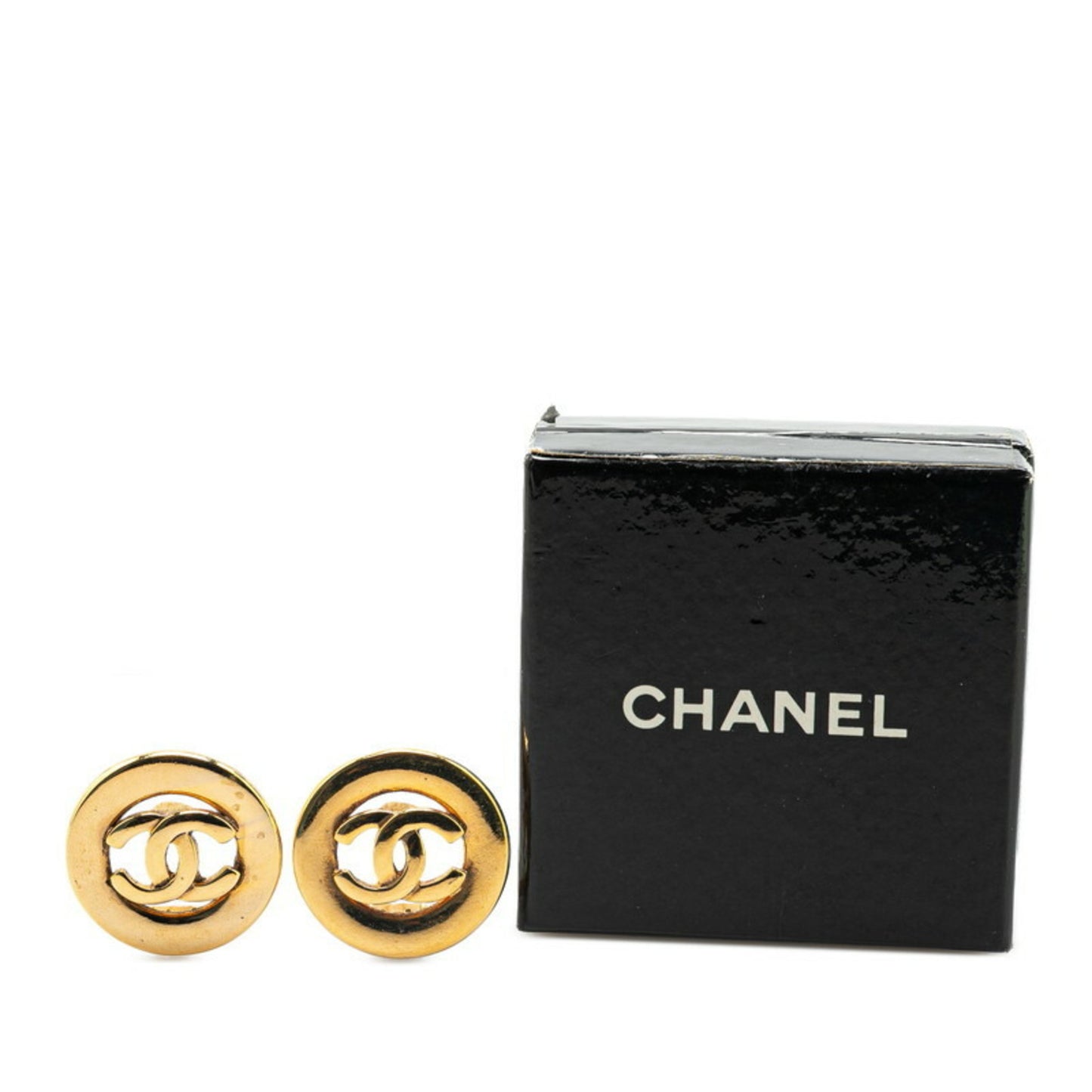 Chanel Gold Gold Plated Coco Mark