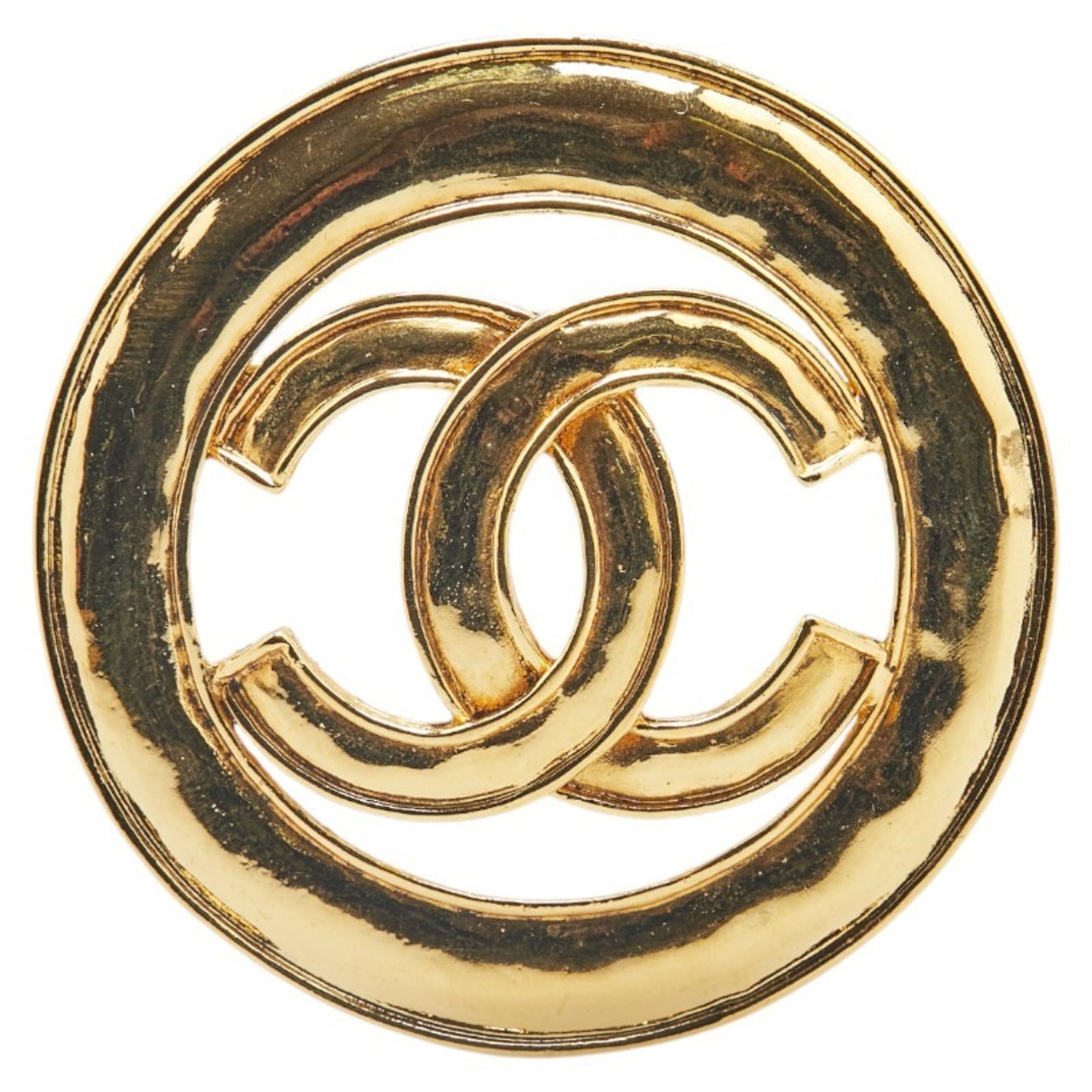 Chanel Gold Gold Plated Coco Mark