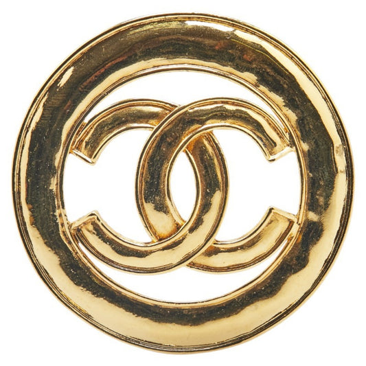 Chanel Gold Gold Plated Coco Mark