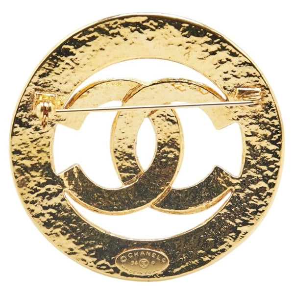 Chanel Gold Gold Plated Coco Mark