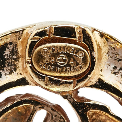 Chanel Gold Gold Plated Coco Mark
