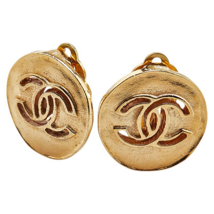 Chanel Gold Gold Plated Coco Mark