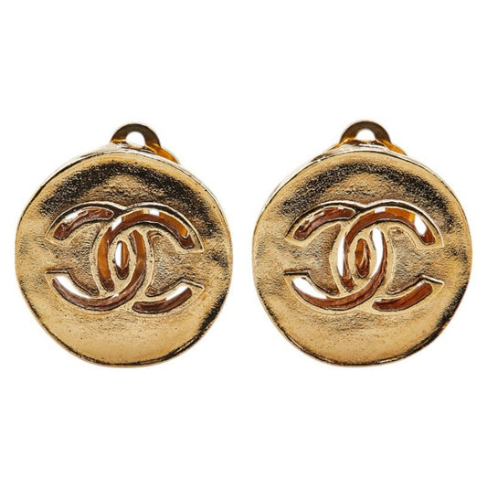 Chanel Gold Gold Plated Coco Mark