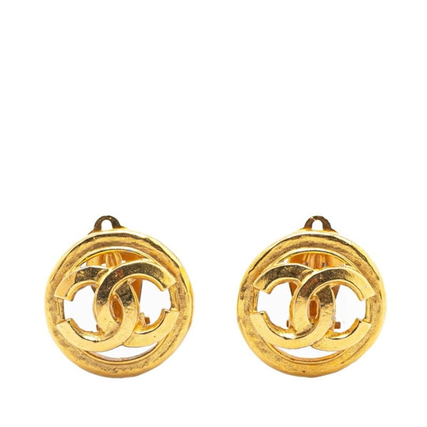 Chanel Gold Gold Plated Coco Mark