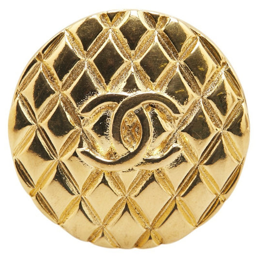 Chanel Gold Gold Plated Coco Mark