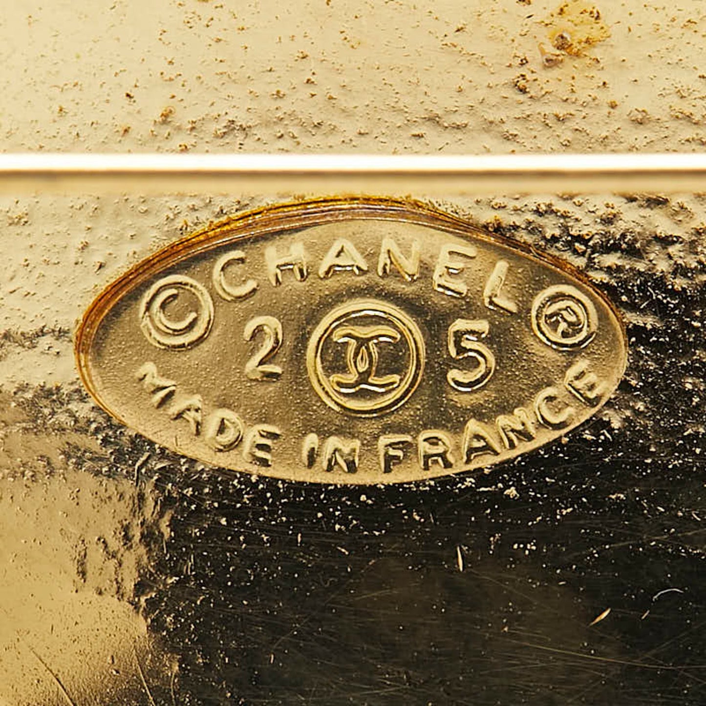 Chanel Gold Gold Plated Coco Mark