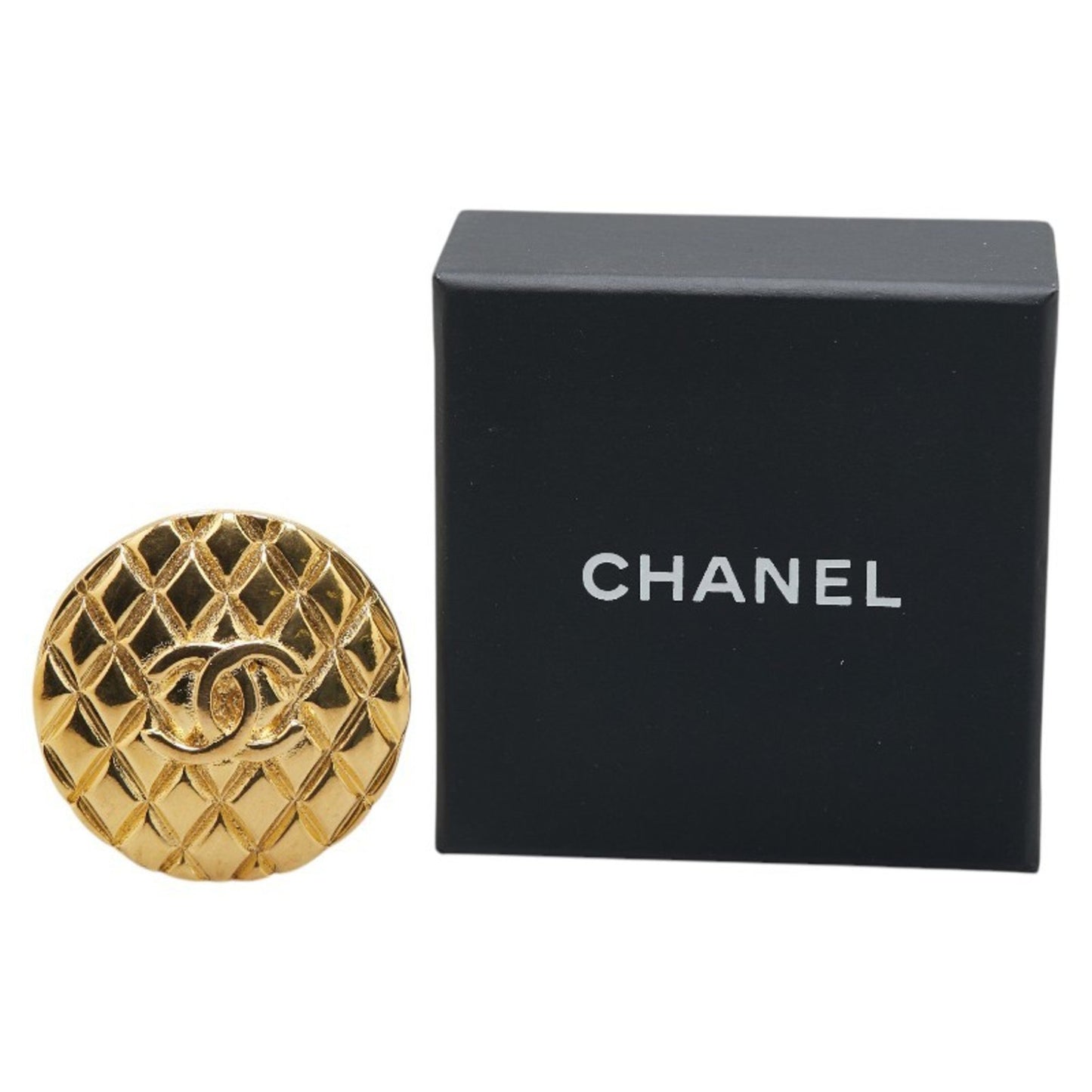 Chanel Gold Gold Plated Coco Mark