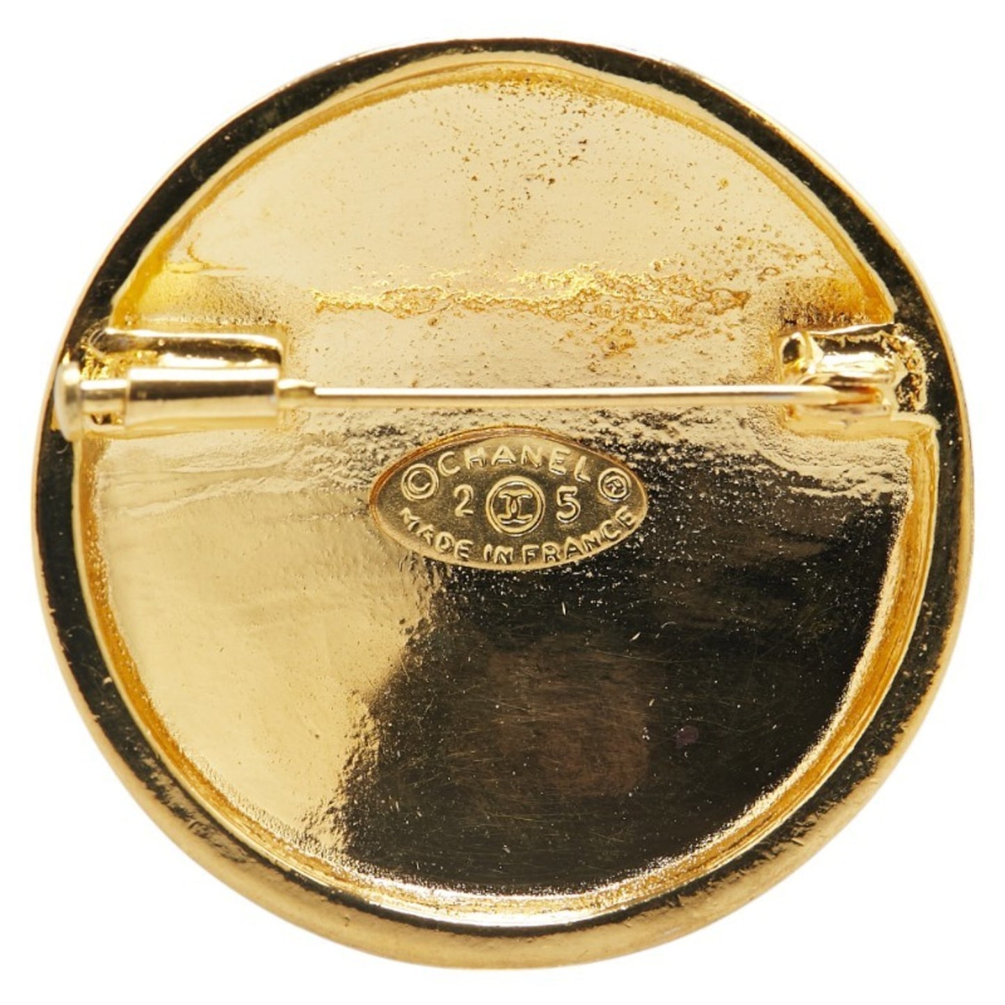 Chanel Gold Gold Plated Coco Mark