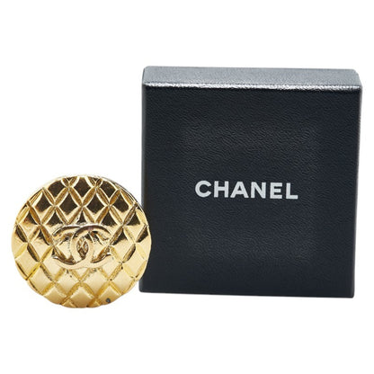 Chanel Gold Gold Plated Coco Mark