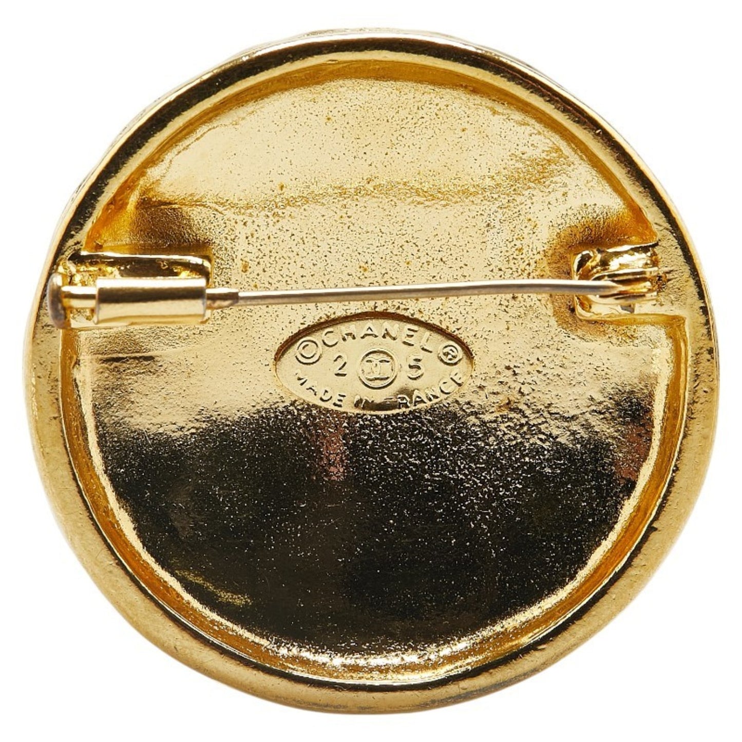 Chanel Gold Gold Plated Coco Mark