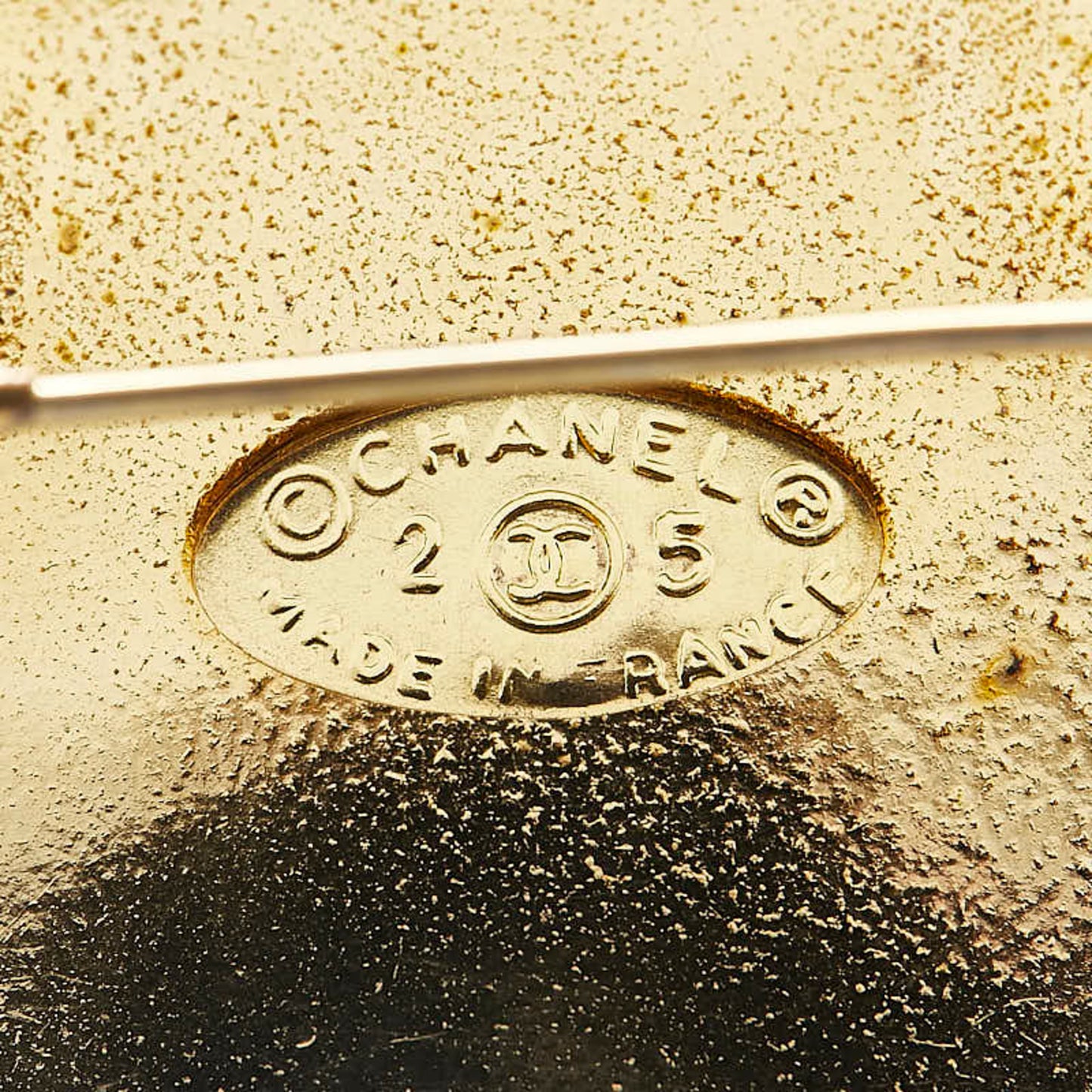 Chanel Gold Gold Plated Coco Mark
