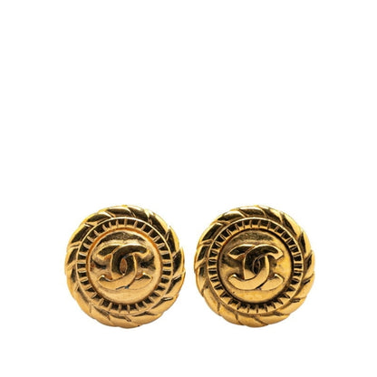 Chanel Gold Gold Plated Coco Mark