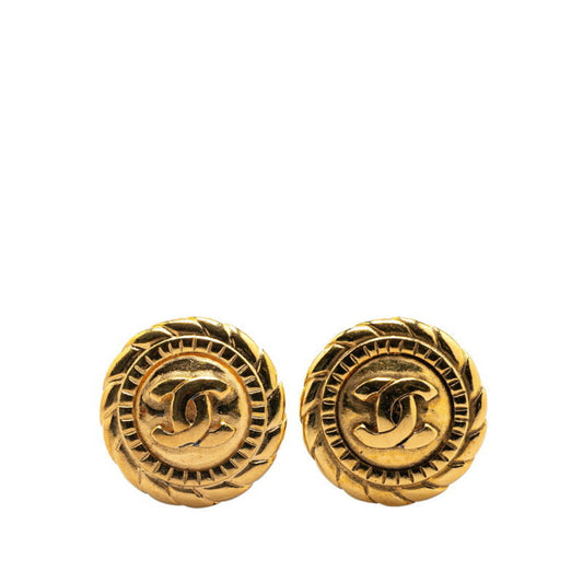 Chanel Gold Gold Plated Coco Mark