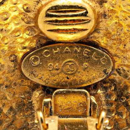 Chanel Gold Gold Plated Coco Mark