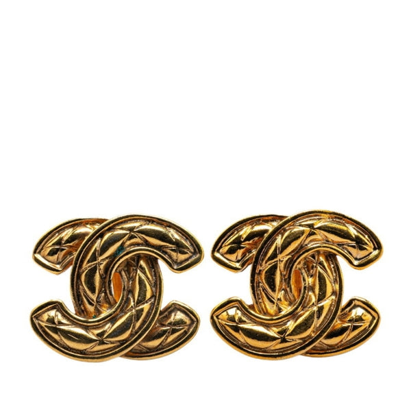 Chanel Gold Gold Plated Coco Mark