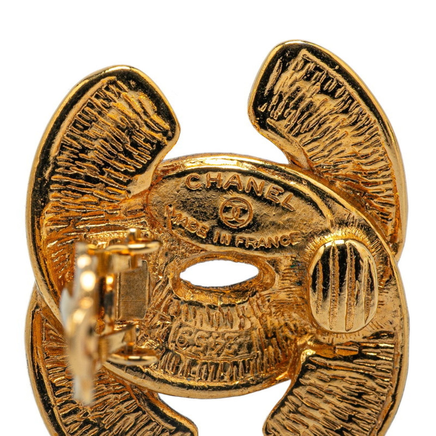 Chanel Gold Gold Plated Coco Mark