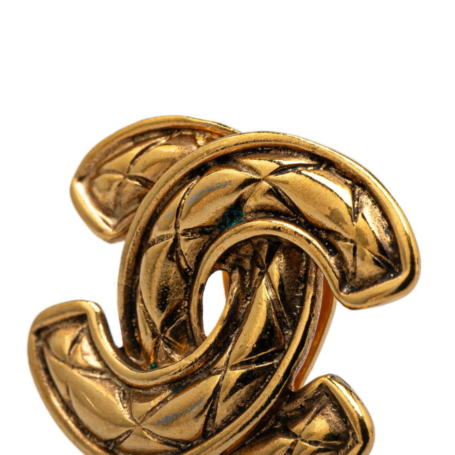 Chanel Gold Gold Plated Coco Mark