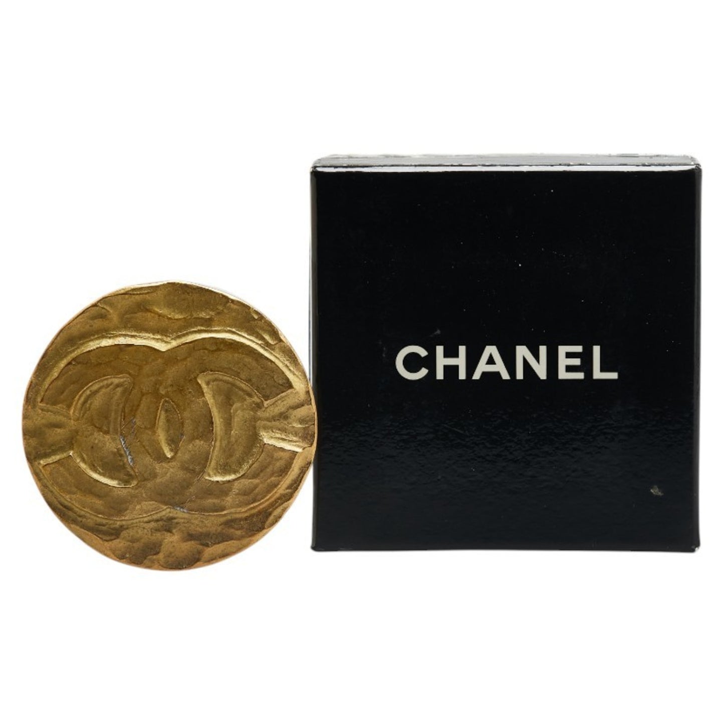 Chanel Gold Gold Plated Coco Mark