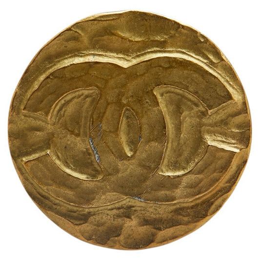 Chanel Gold Gold Plated Coco Mark