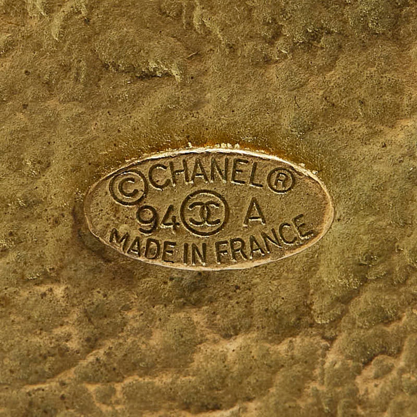Chanel Gold Gold Plated Coco Mark