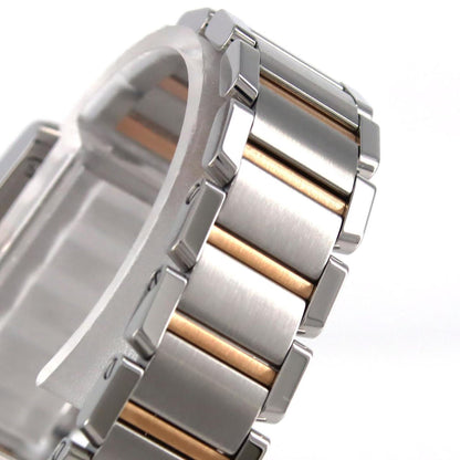 Cartier Pink Gold And Steel Tank Française